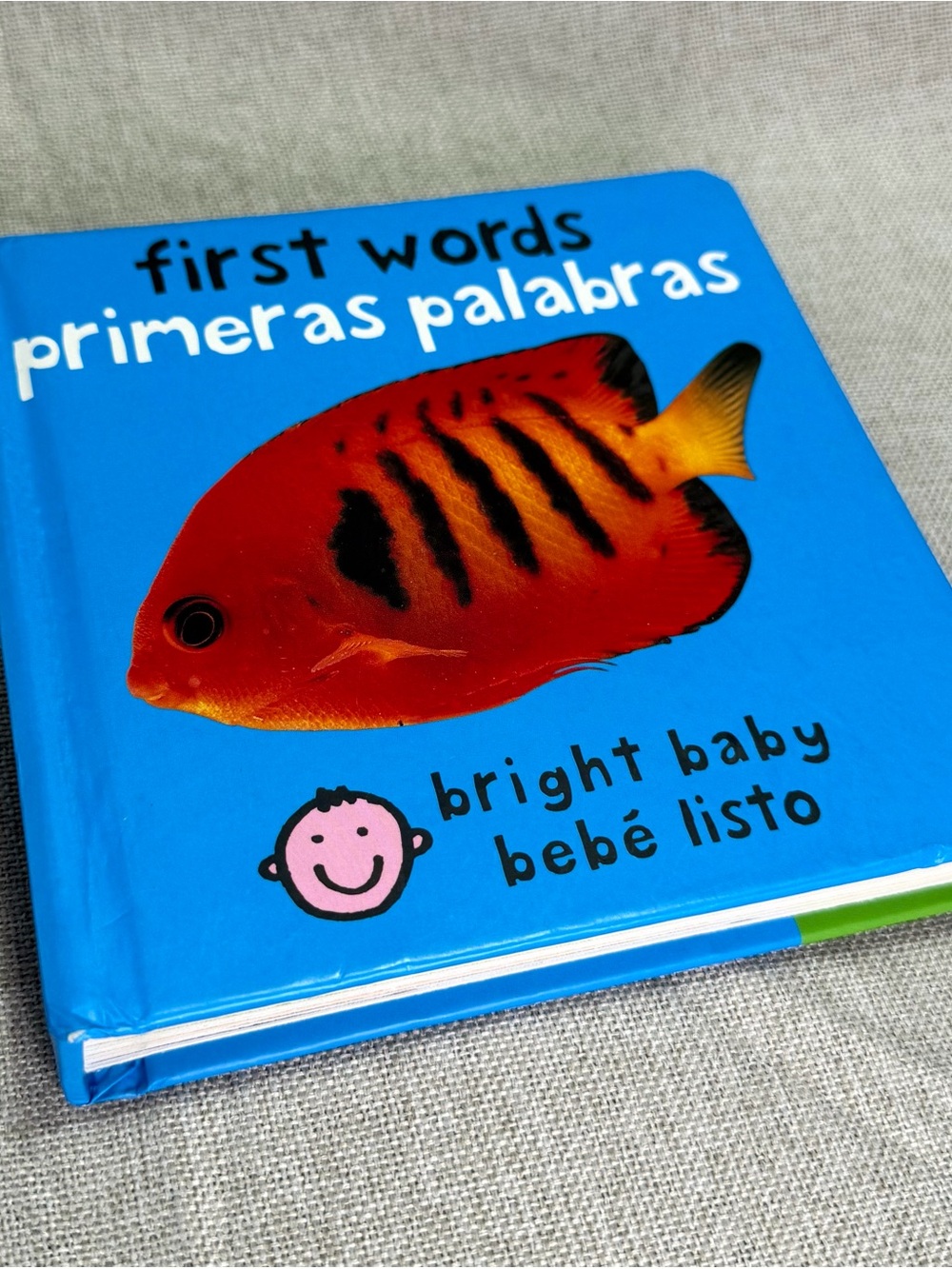 Bright Baby "First Words / Primeras Palabras" Board Book - Blue